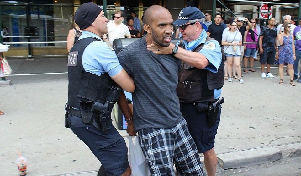 Image result for police arresting black man