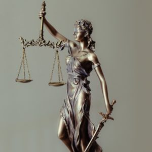 Justice with scales