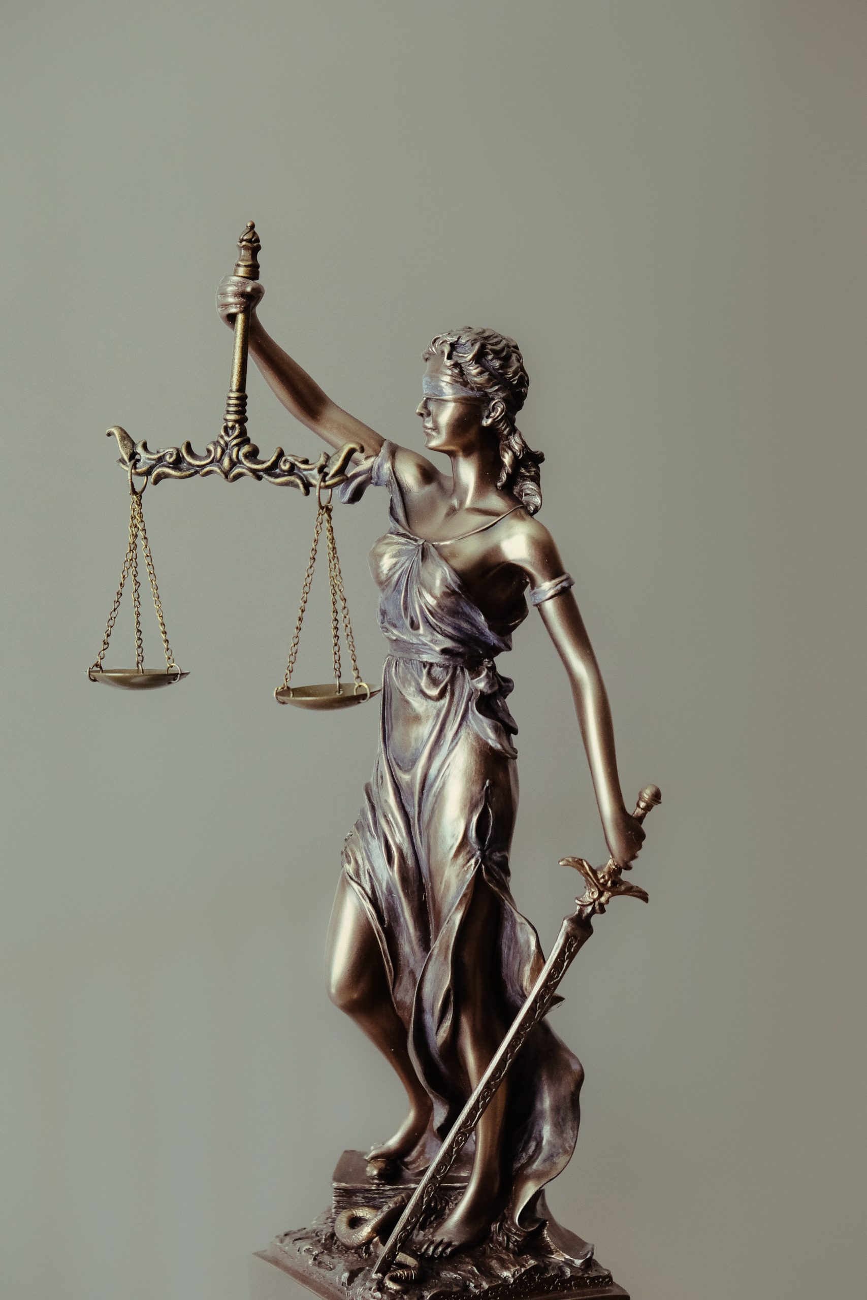 Justice with scales