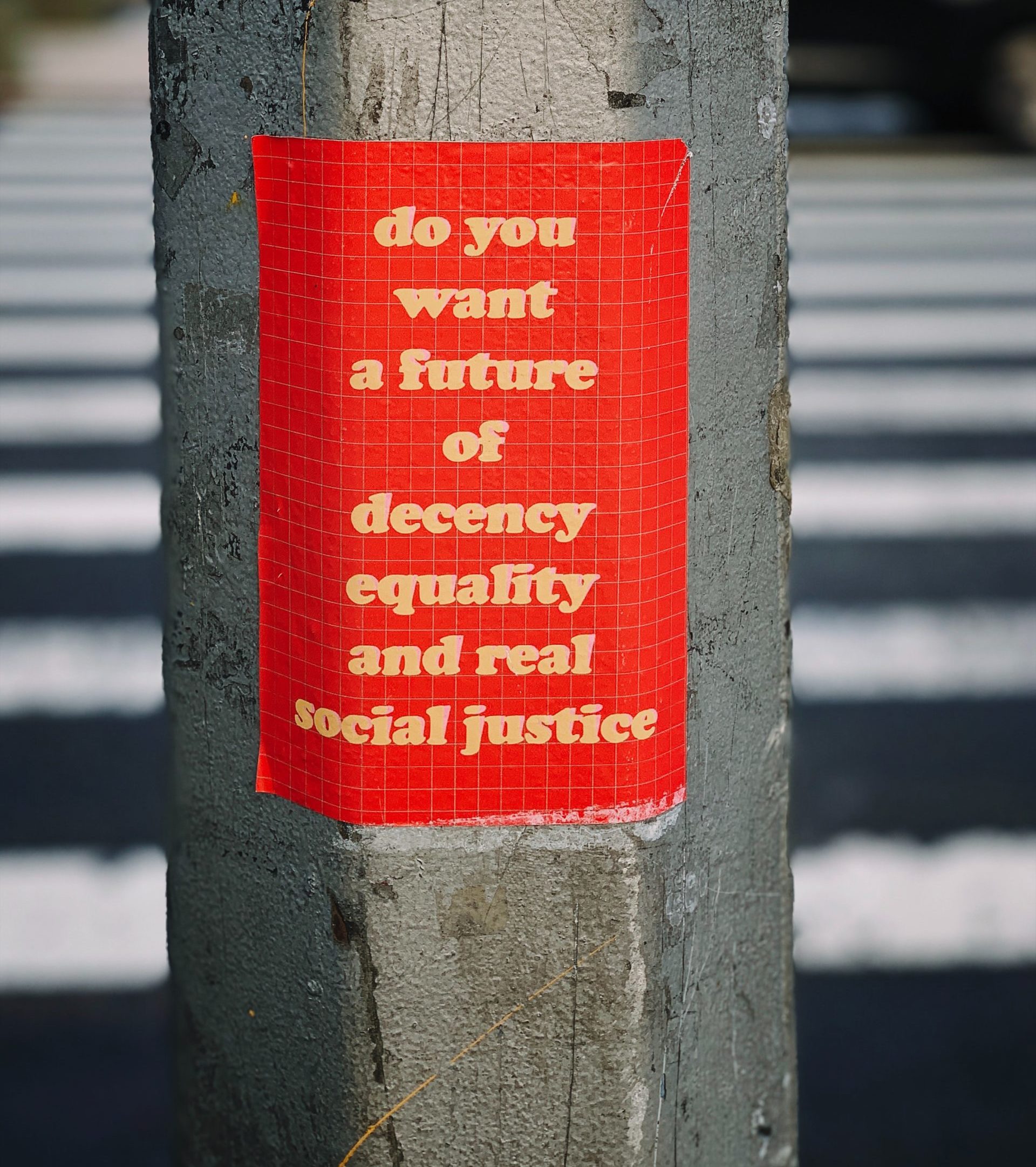 Poster about social justice